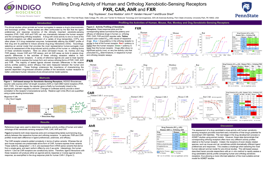 Image of Profiling Drug Activity of Human and Ortholog Xenobiotic-Sensing Receptors: PXR,CAR, AhR, and FXR